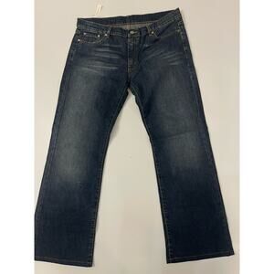 Lacoste Jeans Womens 12 Blue Medium Wash Denim Crocodile Back Pocket Embroidered